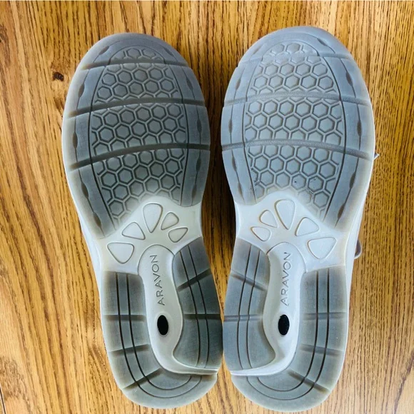 Rockport Aravon Womens Pyper Plain Toe leather Walking Shoe Stone 8.5 - Picture 9 of 9